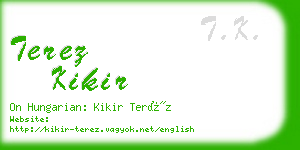 terez kikir business card